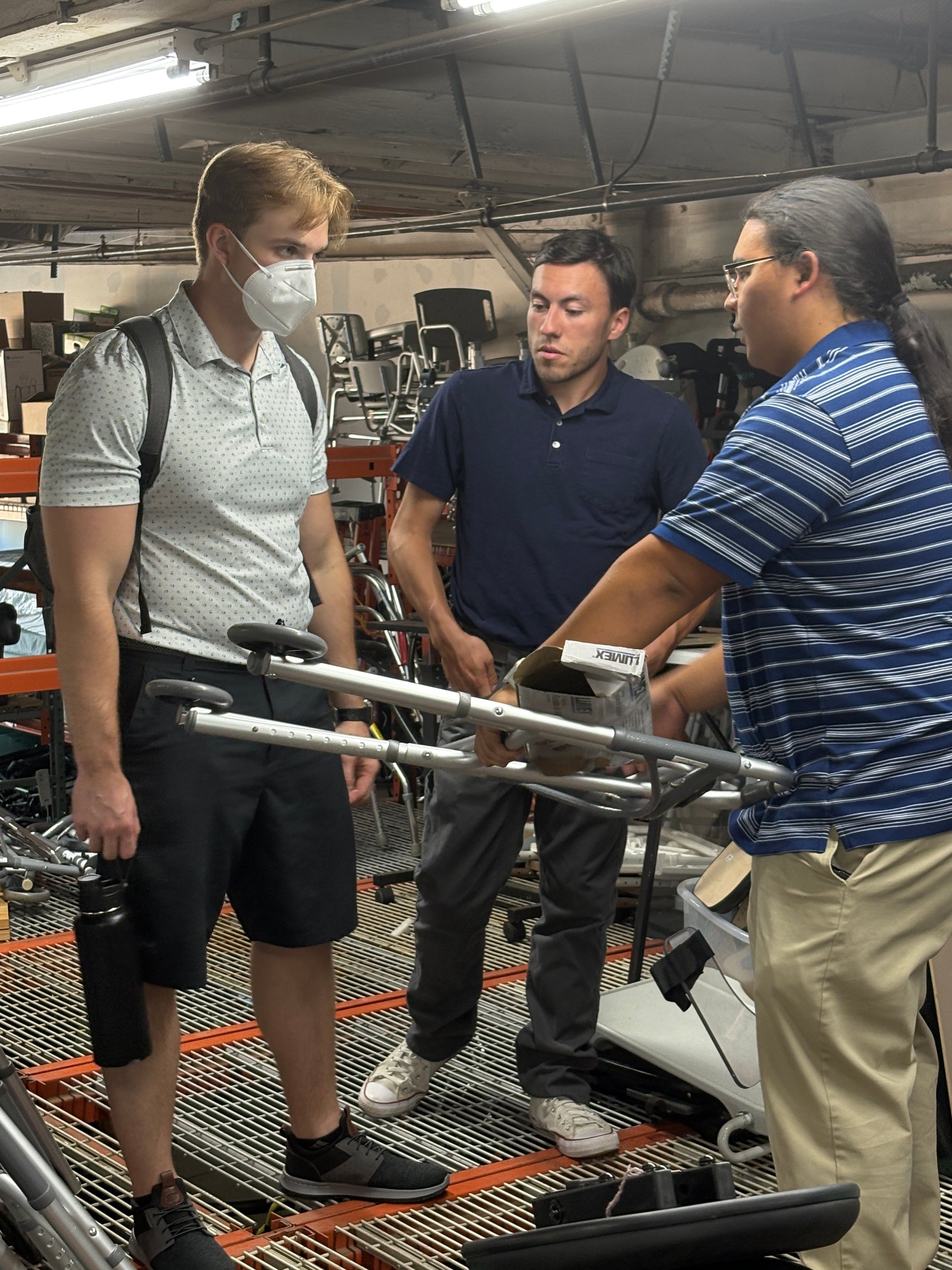 ONU engineering student team learns about the D4D mission and various mobility equipment